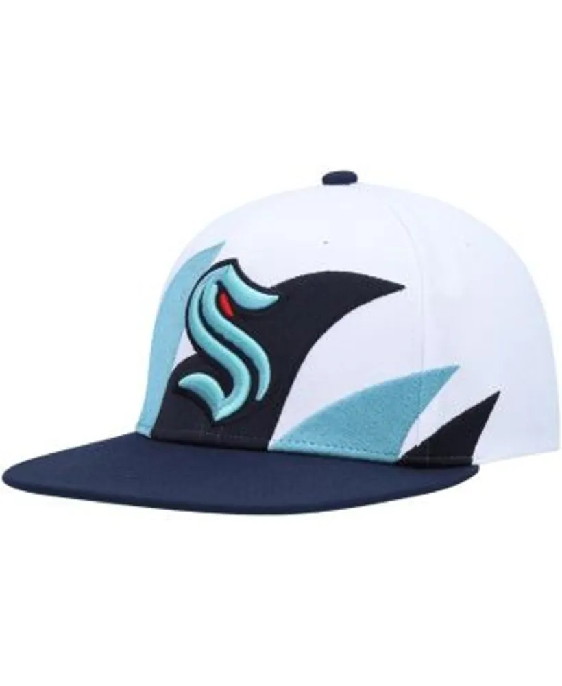 Lids Pittsburgh Penguins Mitchell & Ness Vintage Sharktooth Snapback Hat -  White/Black