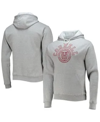 Men's Fanatics Branded Heathered Gray/Navy Boston Red Sox Big & Tall Raglan Pullover Hoodie in Heather Gray