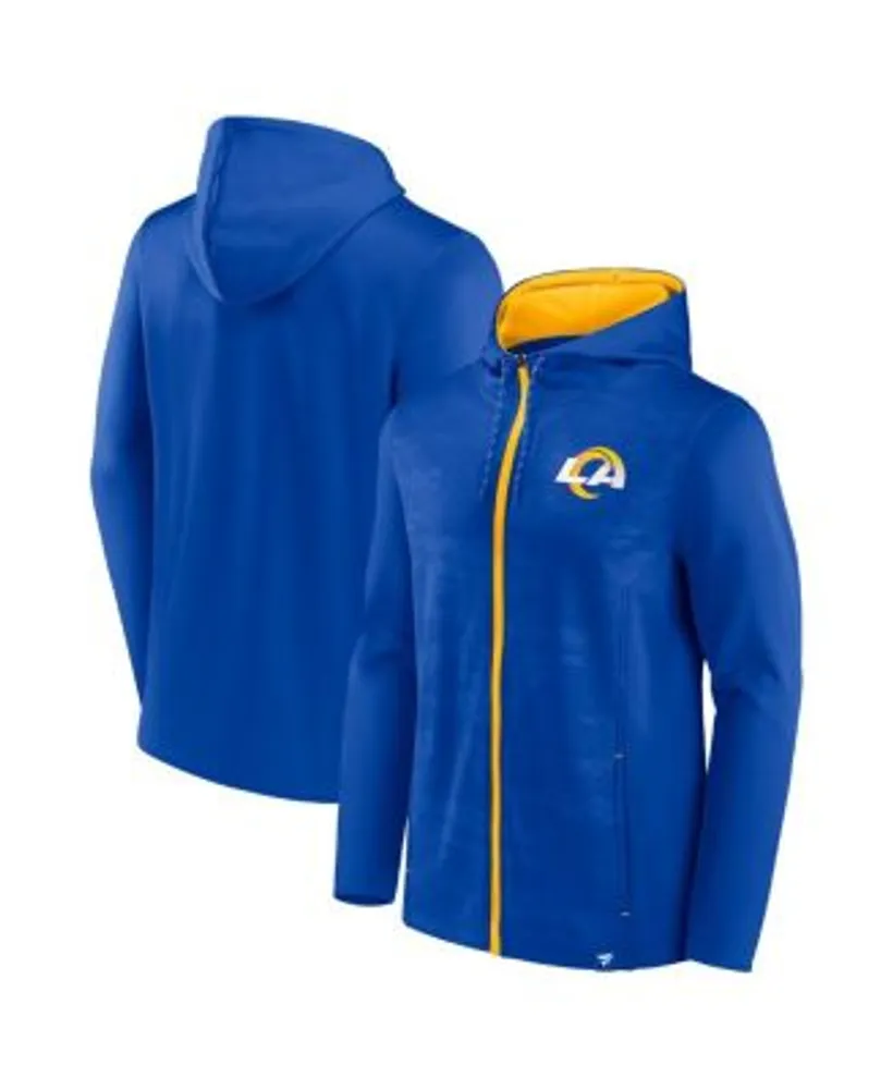 Fanatics Men's Branded Royal, Gold Los Angeles Rams Ball Carrier Full-Zip  Hoodie