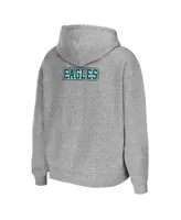 WEAR By Erin Andrews Philadelphia Eagles Women's Heathered Gray Pullover  Fleece Hoodie