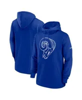 Gildan Los Angeles Rams Pullover Hoodie Sport Grey S