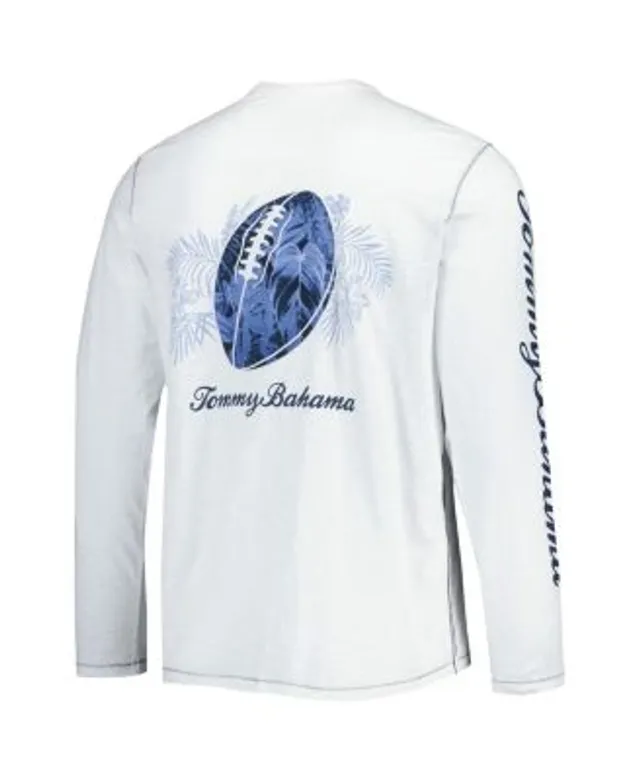 Tommy Bahama White Miami Dolphins Laces Out Billboard Long Sleeve T-Shirt