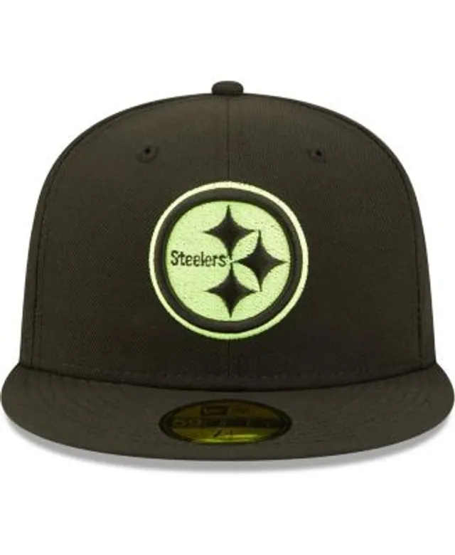 Men's New Era Black Pittsburgh Steelers Super Bowl Patch 59FIFTY