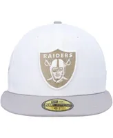 Men's New Era White Las Vegas Raiders Omaha 59FIFTY Fitted Hat