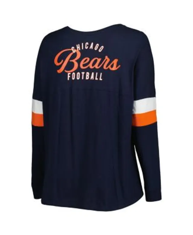 New Era Orange/Black Chicago Bears Legacy Lace-Up Raglan T-Shirt