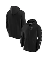 Las Vegas Raiders Nike Sideline Hoodie - Black - Youth