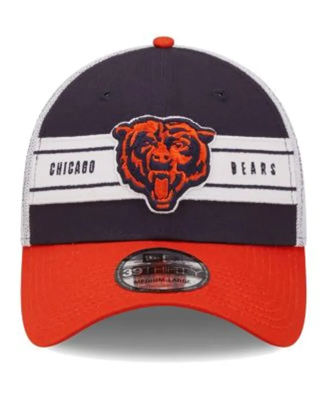 Men's New Era Navy/Orange Chicago Bears Surge 39THIRTY Flex Hat 