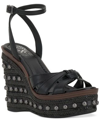 Pacci Studded Platform Wedge Sandals