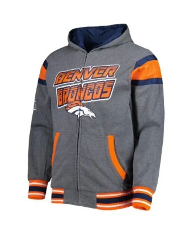 Denver Broncos Starter Extreme Full-Zip Hoodie Jacket - Orange