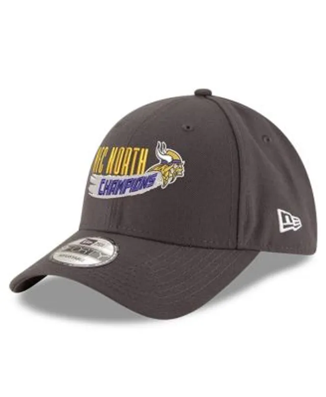 New Era Graphite Minnesota Vikings 2022 NFC North Division Champions 9FORTY Adjustable Hat