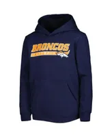 Outerstuff Youth Boys Navy Denver Broncos Take the Lead Pullover