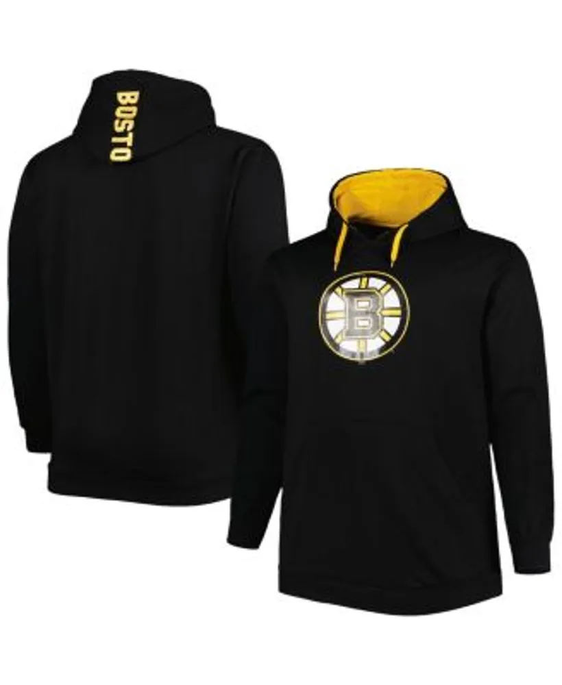 Men's Fanatics Branded Black Boston Bruins Primary Logo Pullover Hoodie