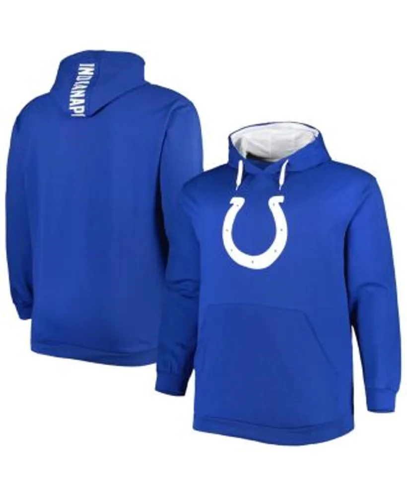 Profile Men's Royal Indianapolis Colts Big and Tall Logo Pullover