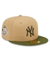 Men's New Era Khaki/Olive York Yankees Pink Undervisor 59FIFTY Fitted Hat