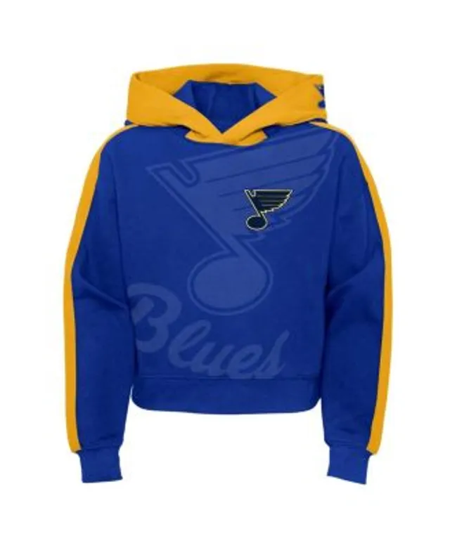 Outerstuff Girls Youth Blue St. Louis Blues Record Setter Pullover Hoodie