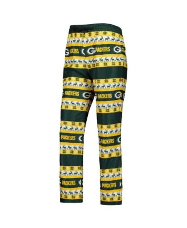 Green Bay Packers Youth Ugly Pattern Family Holiday Pajamas FOCO