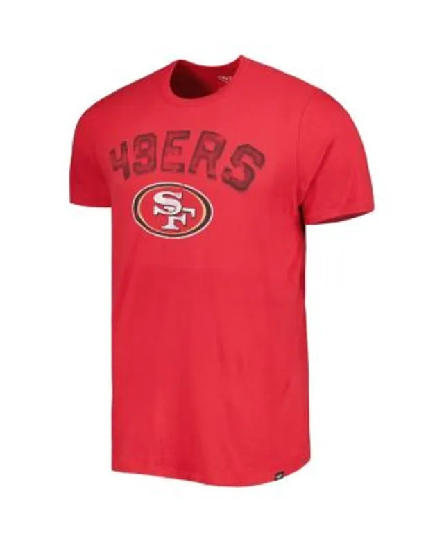 San Francisco 49ers '47 Brand Wide Out Franklin Long Sleeve T-Shirt -  Scarlet