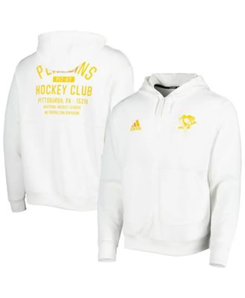 adidas Pittsburgh Penguins Skate Lace Aeroready Pullover Hoodie in