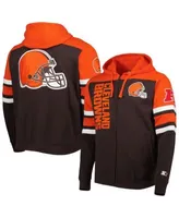 Cleveland Browns Starter Extreme Full-Zip Hoodie Jacket - Brown