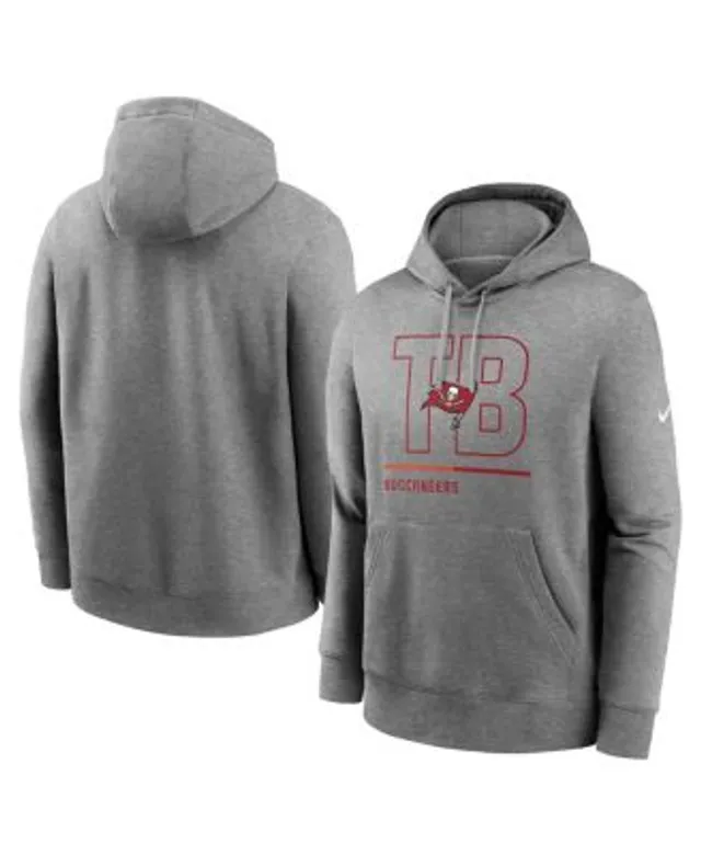 Chicago Bears Nike Rewind Club Fleece Pullover Hoodie - Heathered Gray