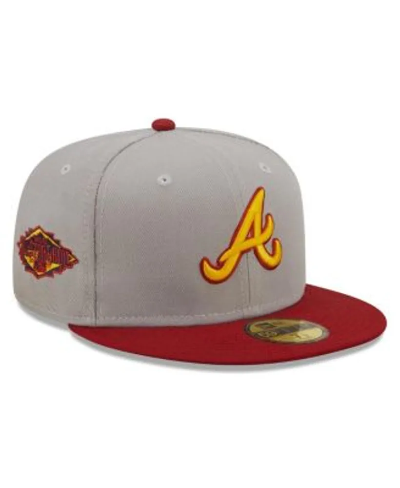 New Era Men's Gray, Red Atlanta Braves 2011 MLB All-Star Game Navy  Undervisor 59FIFTY Fitted Hat