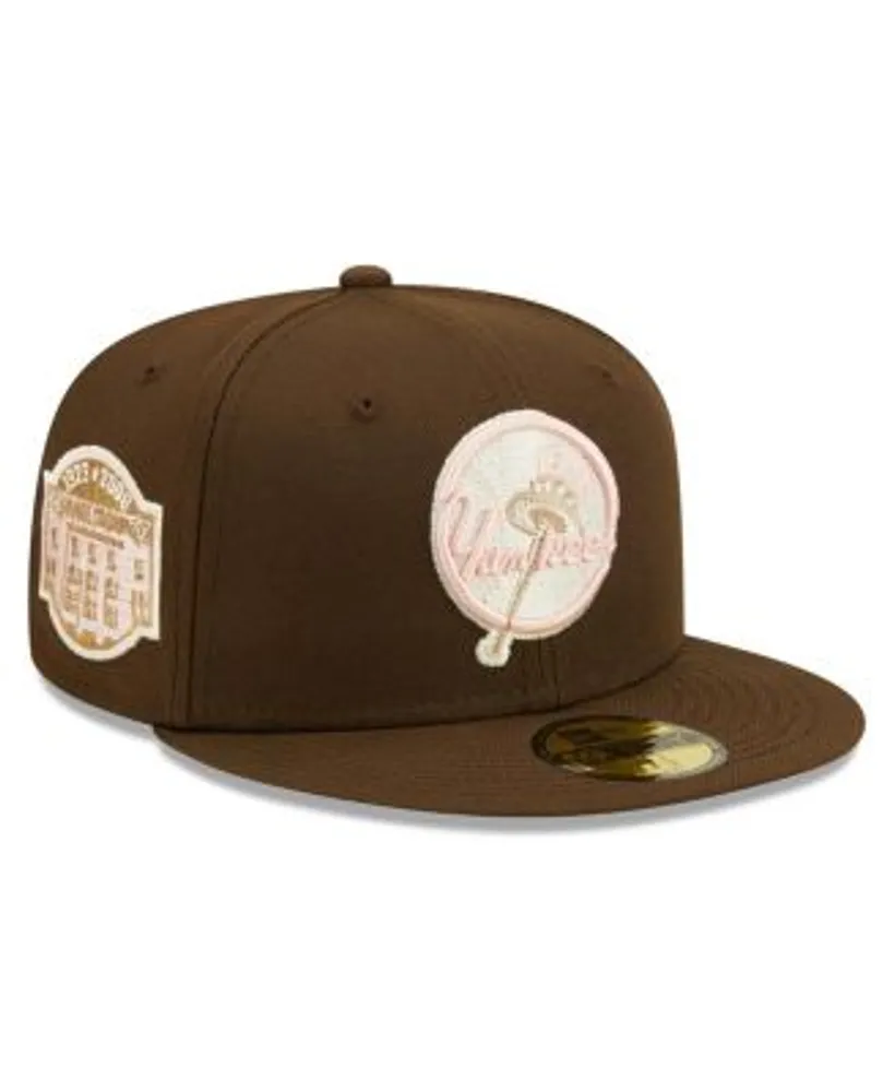 New York Yankees New Era Olive Undervisor 59FIFTY Fitted Hat - Pink/Blue