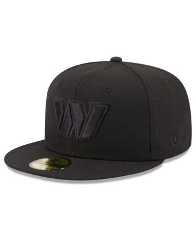 Men's New Era Black Washington Commanders Color Dim 59FIFTY Fitted Hat