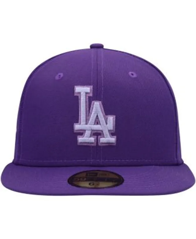 New Era Men's Purple Los Angeles Dodgers Lavender Undervisor 59FIFTY Fitted  Hat