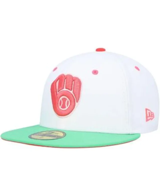 Men's New Era White/Green Philadelphia Phillies 2008 World Series  Watermelon Lolli 59FIFTY Fitted Ha