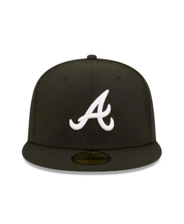 Men's New Era White/Black Atlanta Braves 40th Anniversary in Primary Eye 59FIFTY Fitted Hat