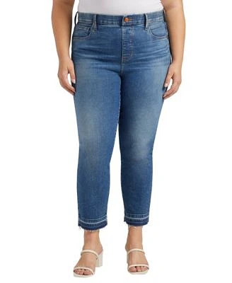 Plus Valentina High Rise Straight Cropped Jeans