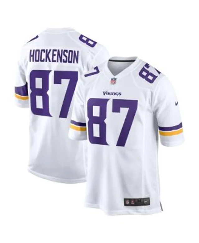 Men's Nike T.J. Hockenson Purple Minnesota Vikings Game Player Jersey