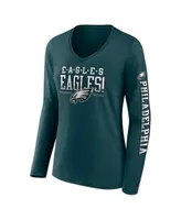 Women's Philadelphia Eagles Fanatics Branded White/Midnight Green