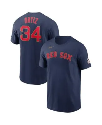 David Ortiz Boston Red Sox Nike Name & Number Logo T-Shirt - Navy
