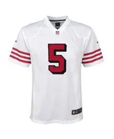Men's Nike Trey Lance Scarlet San Francisco 49ers Game Player Jersey