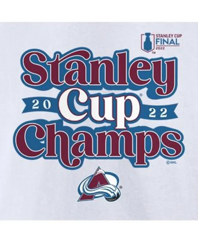 Men's Colorado Avalanche Fanatics Branded White 2022 Stanley Cup Champions  Signature Roster T-Shirt