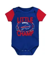 Outerstuff Newborn & Infant Red/Royal Philadelphia Phillies Little Champ  Three-Pack Bodysuit Bib & Booties Set