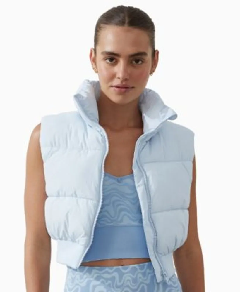 The Mother Cropped Puffer Vest