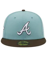 Men's Atlanta Braves New Era Brown Color Pack 59FIFTY Fitted Hat