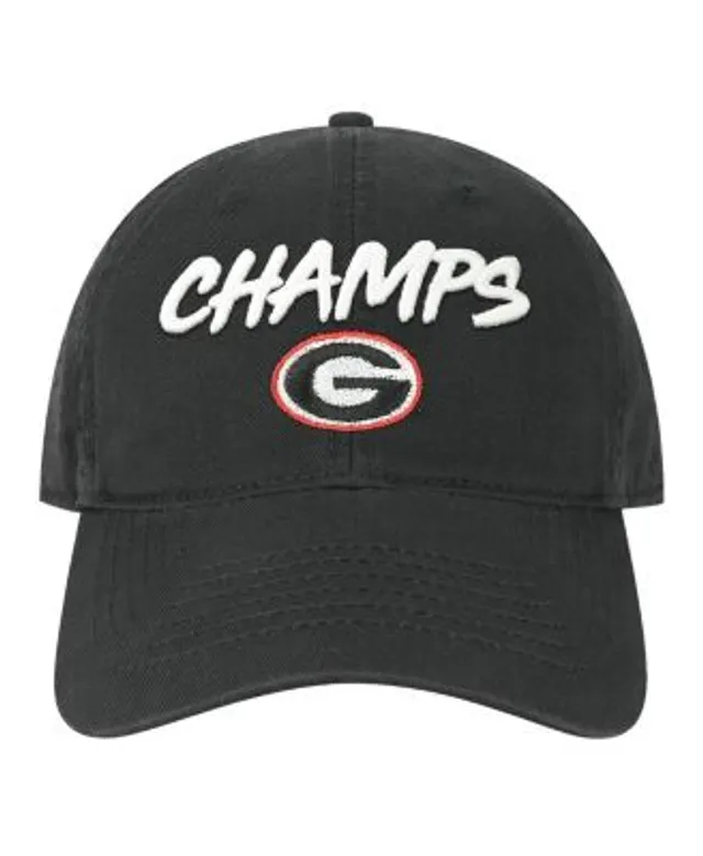 Men's Legacy Athletic Black Georgia Bulldogs College Football Playoff 2022  National Champions Hex Patch Adjustable Trucker Hat