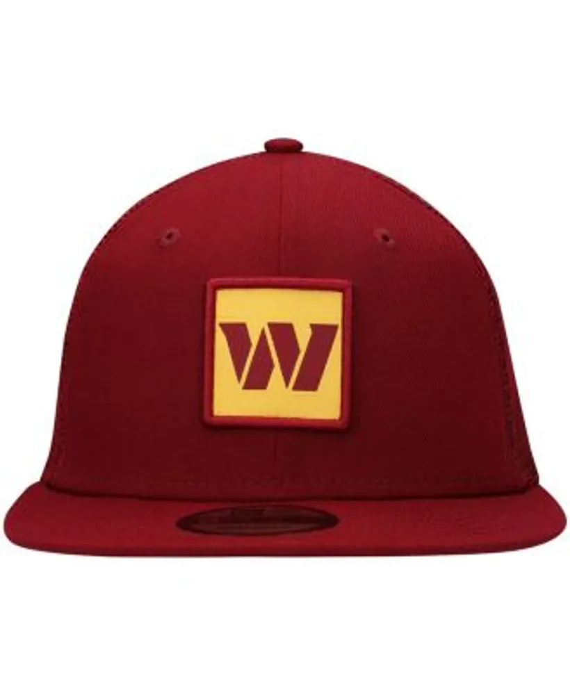 New Era Men's Burgundy, Gold Washington Commanders Team Script 9FIFTY  Snapback Hat