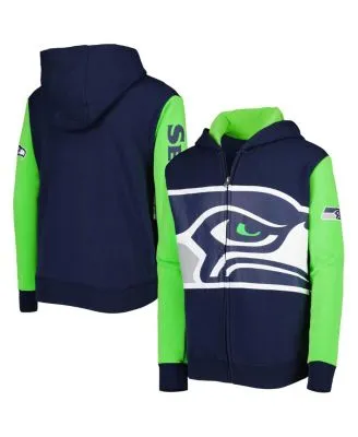 Youth Navy Seattle Seahawks Fan Gear Prime Pullover Hoodie