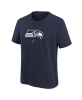 Men's Nike Heathered Gray Seattle Seahawks Primary Logo T-Shirt