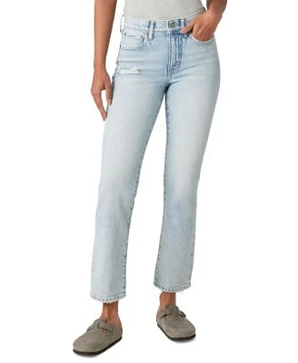 Women's High-Rise Straight-Leg Ankle Jeans