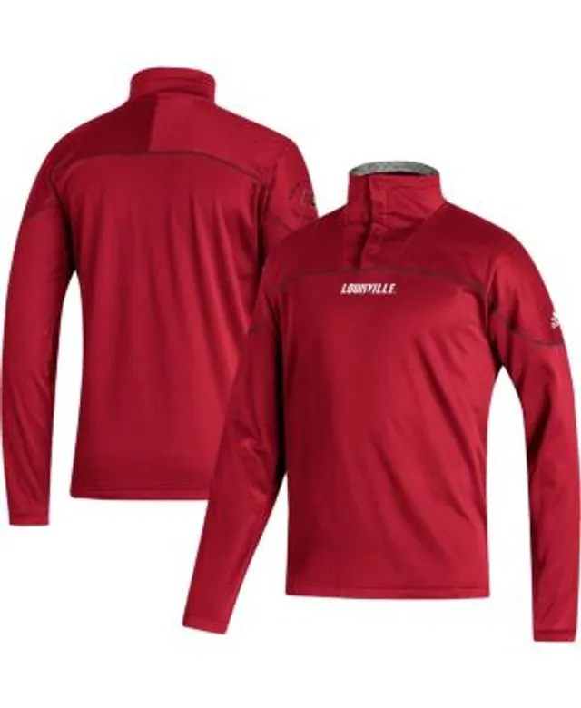 Men's adidas Red Louisville Cardinals Baseball Coaches Full-Snap Jacket