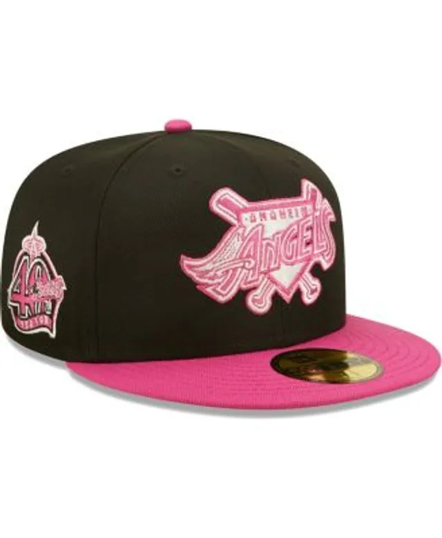 Men's Los Angeles Angels New Era Pink/Green Cooperstown Collection