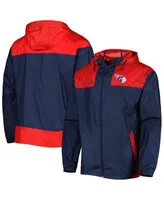 Men's Columbia Navy Atlanta Braves Omni-Shade Flash Challenger Full-Zip Windbreaker Jacket Size: Medium