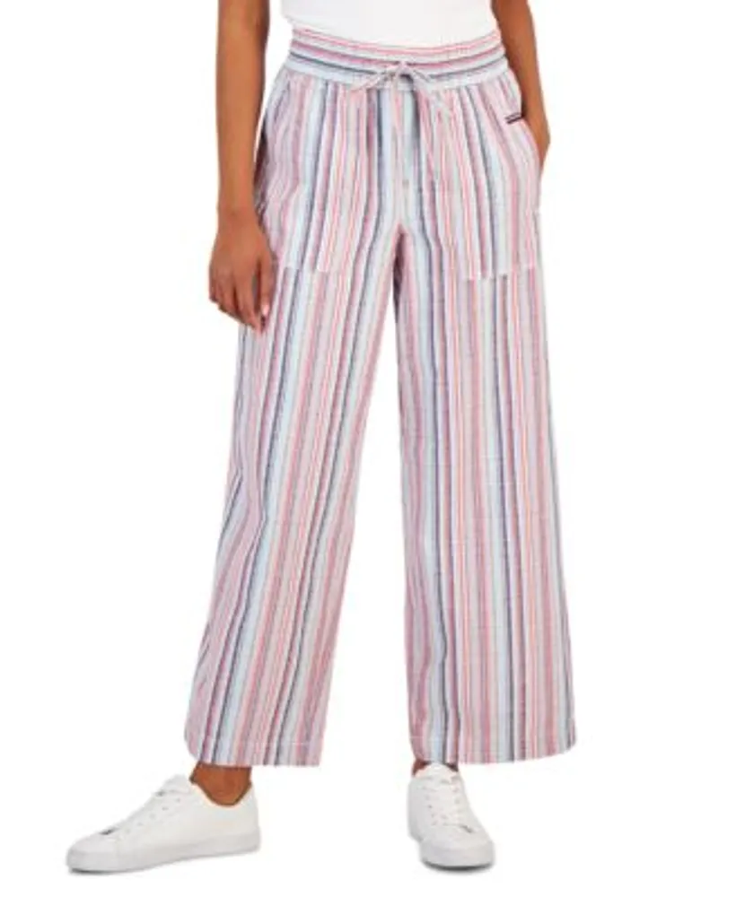 Mod viljen forlade Alternativ Tommy Hilfiger Women's Striped Cotton Pants | Foxvalley Mall