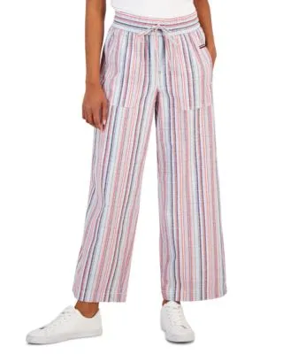 Women's Striped Cotton Pants