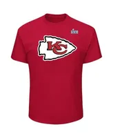 Patrick Mahomes Kansas City Chiefs Majestic Threads Women's Super Bowl LVII  Name & Number Raglan 3/4 Sleeve T-Shirt - Red